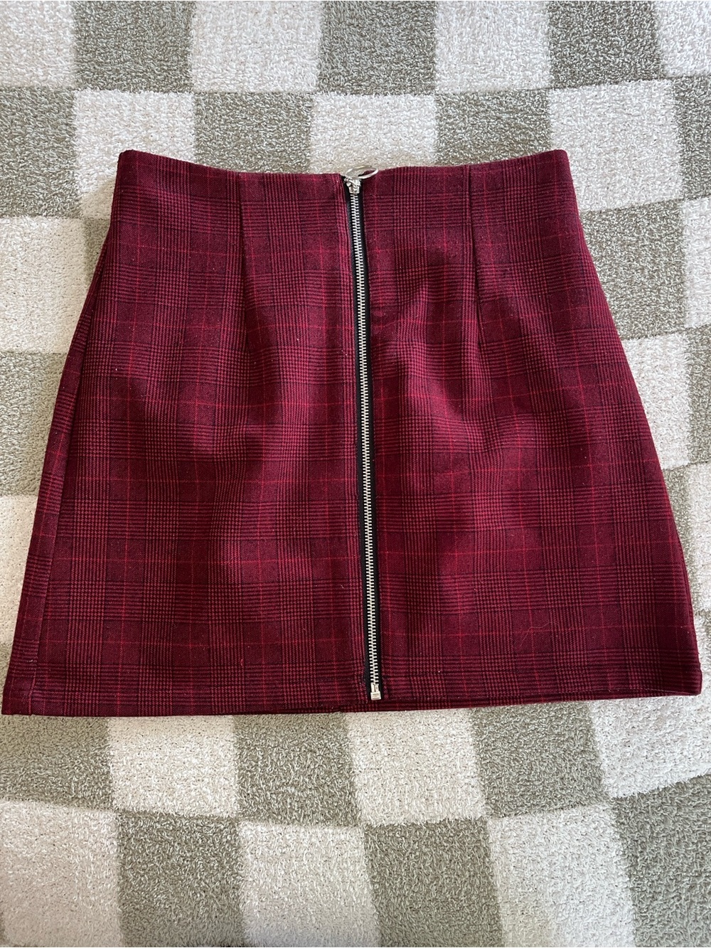 Forever 21 red plaid skirt